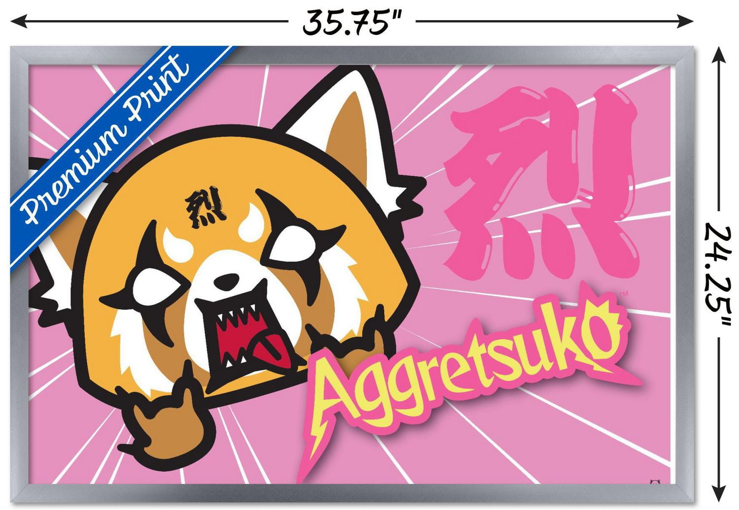 Aggretsuko - Horns Wall Poster