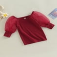 thumbnail image 4 of Robe de Princesse pour Tout-Petit Fille, Robe de Fête en Gaze à Manches Bouffantes, Mini Robe de Concours Décontractée, Vêtements, Noir, 2-3 Ans, 4 of 7