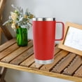 thumbnail image 1 of Tasse de Voiture 20oz avec Poignée, Tasse à Café de Voyage Isolée, Gobelet Thermique en Acier Inoxydable sous Vide pour Plus de Commodité, 1 of 5