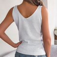 thumbnail image 4 of IROINID Débardeurs de Course pour Femmes, Débardeurs Mode pour Femmes Été Sans Manches Décontractés Amples Blouses Blanc m, 4 of 5