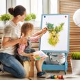 thumbnail image 3 of Gymax Chevalet Artistique Debout pour Enfants Tableau Effaçable à Sec Tableau Noir Double Face Bleu, 3 of 10