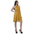 thumbnail image 3 of Moomaya Tunique Grande Taille à Col Licou en Rayonne Sans Manches Débardeur Mini Robe T-Shirt, 3 of 4