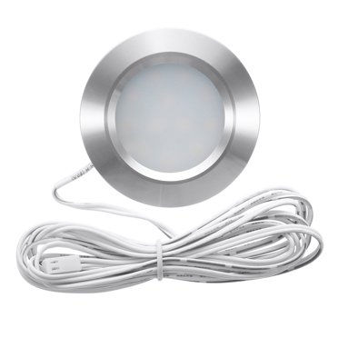 Plafonnier Encastré 12 DEL pour VR/bateau, Lumières DEL 12 V, Forme Ronde, Intérieur de Campeur Ultra Mince, Petit Downlight avec Câble