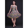 thumbnail image 4 of Bimba Robe Soleil Mini à Bretelles Spaghetti pour Femmes, Haut à Taille Smockée Imprimé Floral - Très Petit, 4 of 5