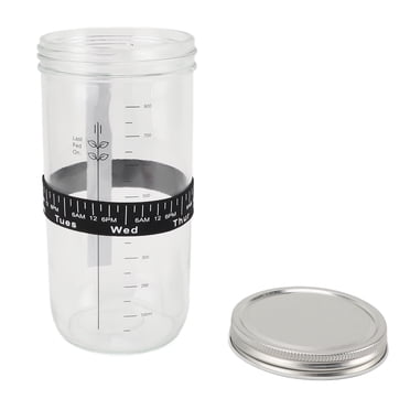 Fournitures pour Faire du Pain au Levain, Trousse de Pot de Levain Durable Réutilisable 1000 ml avec Couvercle pour Boulangerie Bricolage
