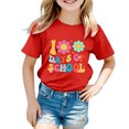 thumbnail image 4 of FhsagQ le 7 Juillet Garçon et Fille Mode Décontractée Imprimé Col Rond Ample Manche Courte T-Shirt Haut Fille Printemps le 7 Juillet T-Shirts Taille 6 Moins de 10 Petites Filles T-Shirts 4T-5T Pâques Rouge 12-13 Ans, 4 of 4