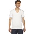thumbnail image 1 of American Apparel T-Shirt Unisexe à Manches Courtes Col en V, S, Blanc, 1 of 1