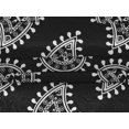 thumbnail image 5 of oneOone Velvet Black Fabric Block Sewing Material Print Fabric By The Yard 58 Inch Wide, 5 of 5