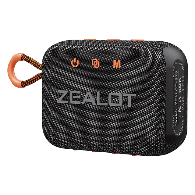 ZEALOT ZEALOT S75 Portable Bluetooth Speaker with IPX6 Waterproofing, Powerful 57mm Bass, 3000mAh Battery, Dual Pairing Feature - Ideal for Outdoor Adventures and Camping