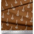 thumbnail image 3 of Soimoi Modal Satin Fabric Leaves & Floral Block Fabric Prints by Yard 42 Inch Wide, 3 of 3