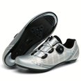thumbnail image 4 of QJUHUNG Men‘s Professional Cycling Sneakers - Compatible with SPD Cleat and Rotary Buckle  Breathable Sport Shoes for Mountain Bike Riding and Racing Outdoor Activities, 4 of 6