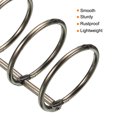 thumbnail image 4 of Unique Bargains 1.18' Dia. 3 Circle Detachable Metal Binder Rings Loose Leaf Rings, Dark Grey 4 Pack, 4 of 6