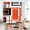 Orange, variant on FRAMICS Black Geometric Shower Curtain Sets with Rugs, 16 Pc White Modern Abstract Bathroom Sets, Waterproof Fabric Bathroom Curtain Decor with Hooks