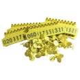 thumbnail image 1 of Mistaha 100PCS Numbered Ear Tags 001-100 Drop-Proof Recognizable Animal Livestock Ear for Cows Sheep Pigs, 1 of 7