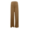 thumbnail image 5 of WEIYLL Pants for Women Work Straight Wide Leg Button Down High Elastic Waisted Pockets Khaki Pant size L, 5 of 5