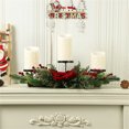 thumbnail image 4 of Yhmxh Home Decor Christmas Three-legged Candlestick Home Desktop Candlestick Rattan Garland Decoration Party Matching Ornaments Welcome Home Decorations Spring Decor, 4 of 5
