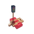 thumbnail image 3 of Kids Wooden Train Accessories Building Play Set Toy Crossroad, 3 of 9