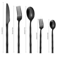 thumbnail image 3 of Cutlery Set, Kit Fork and Spoon, Solid Round Handle, 5-Piece Kitchen Dining Utensils, Ergonomic Design, Durable Construction, Easy Clean, 3 of 6