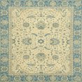 thumbnail image 1 of Ahgly Company Indoor Square Abstract Brown Gold Oriental Area Rugs, 7' Square, 1 of 6