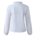 thumbnail image 4 of Qertyioot Femmes Décontracté Manches Longues Col en V Taille Vêtements Femmes, 4 of 7