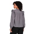 thumbnail image 3 of George Women's Ruffled Long-Sleeve Top, 3 of 6