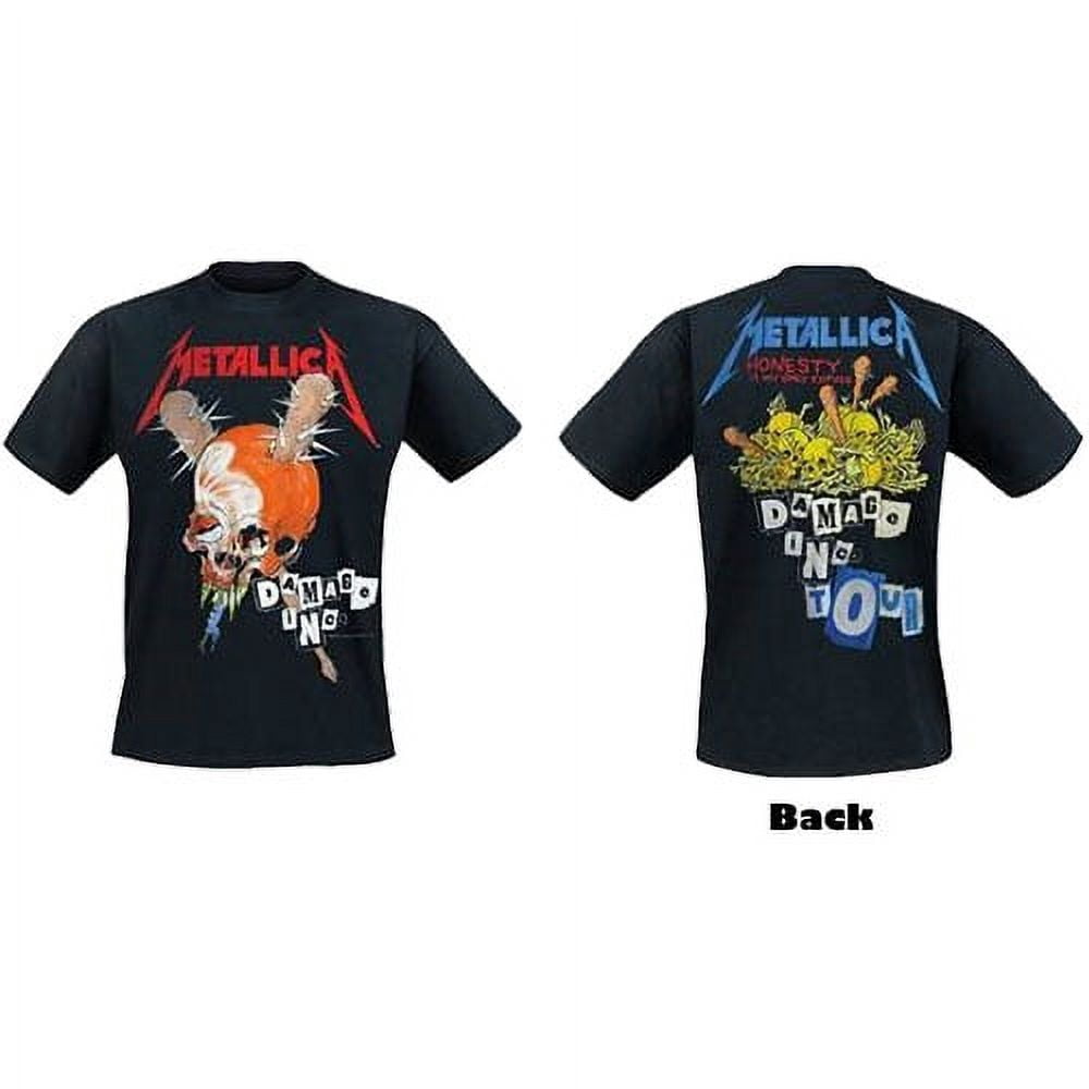 T-Shirt Unisexe Metallica Dommage Inc (Impression au Dos)