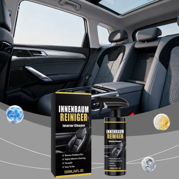 Vacemry Car Interior Cleaner Spray, 120ml Plastic Parts Cleaner And Polisher For Dashboard Door Panels Seats, Effectively Stain Remover And Gloss Restorer For Auto Detailing Interior Maintenance