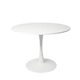 thumbnail image 1 of Table de Salle à Manger Moderne Ronde avec Base en Métal pour 4 Chaises, 1 of 10