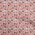 thumbnail image 1 of oneOone Viscose Jersey Brown Fabric Travel Craft Projects Decor Fabric Printed By The Yard 60 Inch Wide, 1 of 5