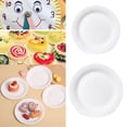 thumbnail image 2 of 50PCS 6 Inch Disposable Party Paper Plates White DIY Baby Birthday Party Decorative Paper Dinner Plates, 2 of 6