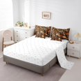 thumbnail image 3 of YST Groovy Flower 7Pcs King Comforter Set with Sheets, Modern Aesthetic Bedding, King, 3 of 5