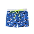 thumbnail image 2 of Maillot de Bain Garçon Petit, Imprimé Requin/étoile/rayures Mignon, Décolleté, 2 of 8