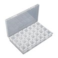 thumbnail image 2 of Gospire Small 28 Grids Box Clear Plastic Jewelry Craft Storage Container Painting Embroidery Diy Art Craft Accessory Organizer Case (Colorful), Storage Case, 2 of 4
