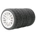 thumbnail image 2 of 4 Pièces Pneus de Voiture RC 1/16 1/14 Modèle Accessoires Remplacement Pièces de Voiture Roues de Pneus Modifiés pour Wltoys Garçons Escalade, Blanc, multi, 2 of 4