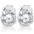 thumbnail image 1 of 1ct Round Diamond Studs 14K White Gold, 1 of 2