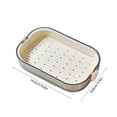 thumbnail image 3 of Double Layer Soap Drain Tray and Storage Rack for Efficient Bathroom Organization, 3 of 5