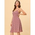 thumbnail image 3 of INSPIRE CHIC Women's Floral Twist Front Adjustable Strap Dress, 3 of 5