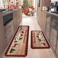 thumbnail image 1 of EQWLJWE Christmas Kitchen Mats for Floor,Christmas Kitchen Rugs Set of 2,Christmas Kitchen Rugs and Mats for Floor Non-Slip Backing Mat,Christmas Kitchen Decor,Anti Fatigue Kitchen Rug with Runner, 1 of 8