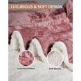 thumbnail image 3 of JoanKaren Electric Heated Blanket ,King Size Soft Velvet Heating Blanket with Dual Controls,4 Heat Levels & 10H Auto Off,100"x90",Pink, 3 of 10
