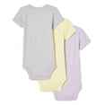 thumbnail image 2 of George Infants' Unisex Layette 100% Cotton 3-Pack Bodysuit, 2 of 2