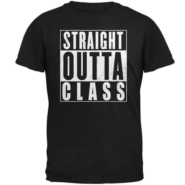 T-shirt pour Hommes « Collation des Grades Straight Outta Class »