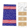 thumbnail image 4 of Independence Day Polyester Platter Towel Kitchen Rag Red White Blue Design, Kitchen Table Cover, Patriotic Decor, Durable Cleaning Cloth, Festive Event, Holiday Gathering, Washable Fabric,, 4 of 5