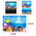 thumbnail image 1 of Ocean PVC Aquarium Background Poster Fish Tank Decoration Landscape Underwater Pattern Picture Posters 30x52cm, 1 of 7
