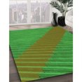 thumbnail image 3 of Ahgly Company Tapis Rectangulaire Lavable en Machine Intérieur Transitionnel Vert Lime, 7 Pieds x 9 Pieds, 3 of 7