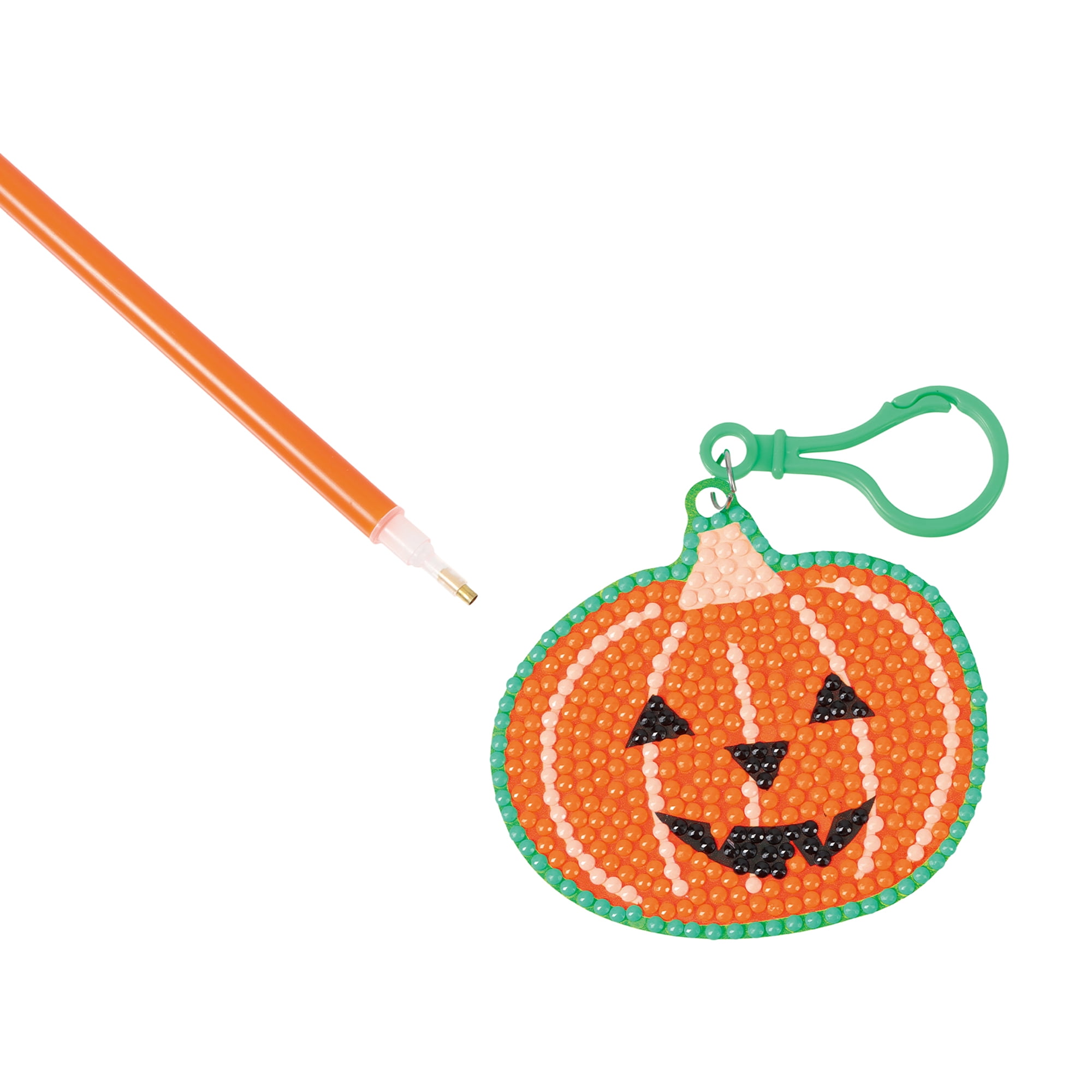 Halloween Diamond Keyring Toy, Pumpkin design,  Plastic Material, Party Favors, Ages 3+, by Way to Celebrate