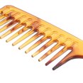 thumbnail image 2 of Miangastore 1 Set Plastic Hair Comb Men Hair Comb Wide Teeth Hair Comb Amber Hair Combs for Home, 2 of 8
