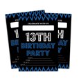 thumbnail image 1 of Darling Souvenir Black Birthday Invitation Card Printable Elegant Fill or Write In Blank Party Invites 28 Pcs 5 x 7 Inches, 1 of 5