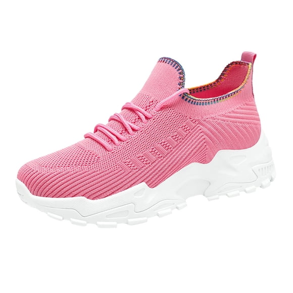 XIMIN Women's Wide Toe Box Shoes Slip On Arch Support Sneakers Breathable Mesh Slip On Walking Shoes Lightweight Athletic Casual Fashion Sneakers for Running Tennis Sports