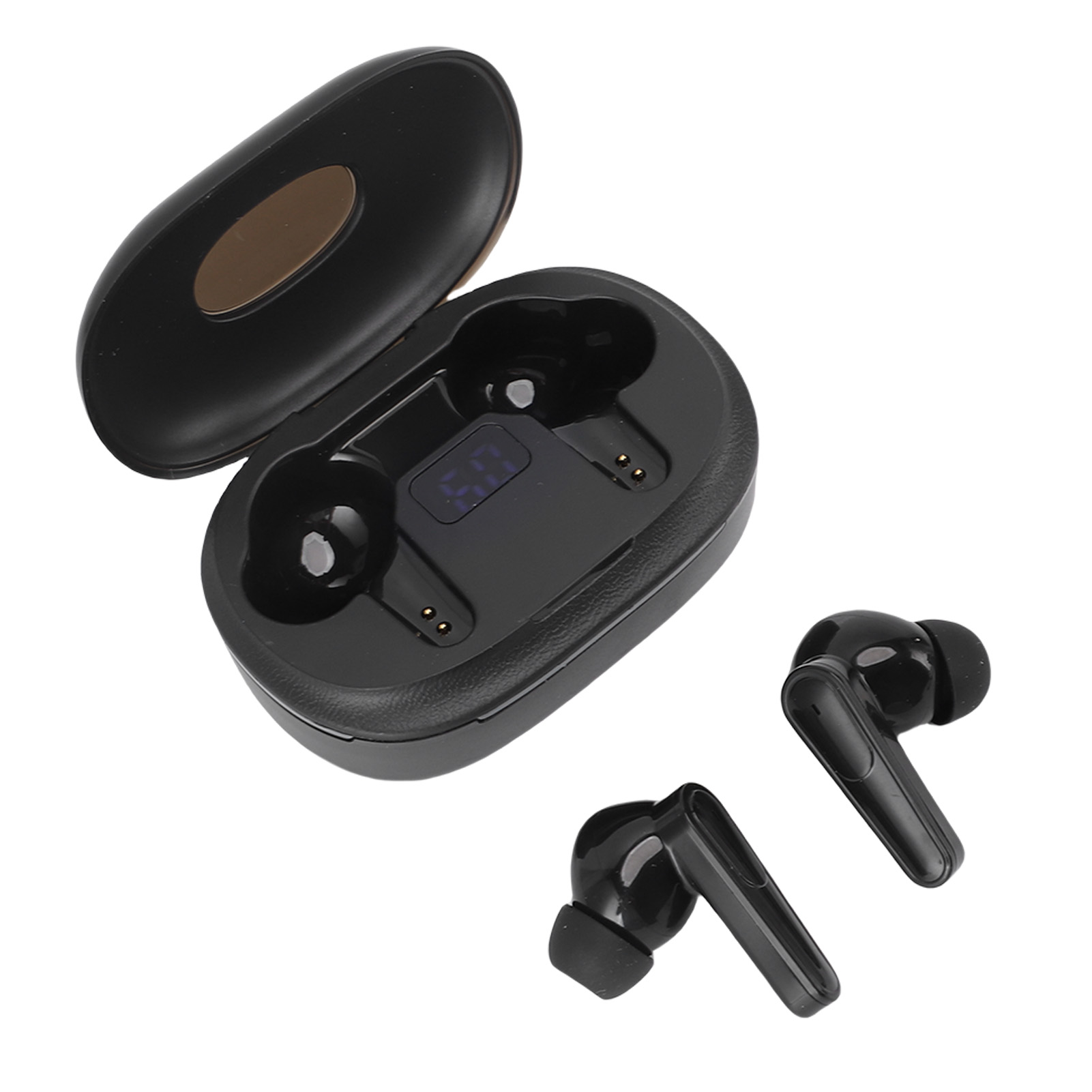 AI Translation Earbuds, Noise Reduction Multifunctional Wireless  Translation Earbuds Black  for Business