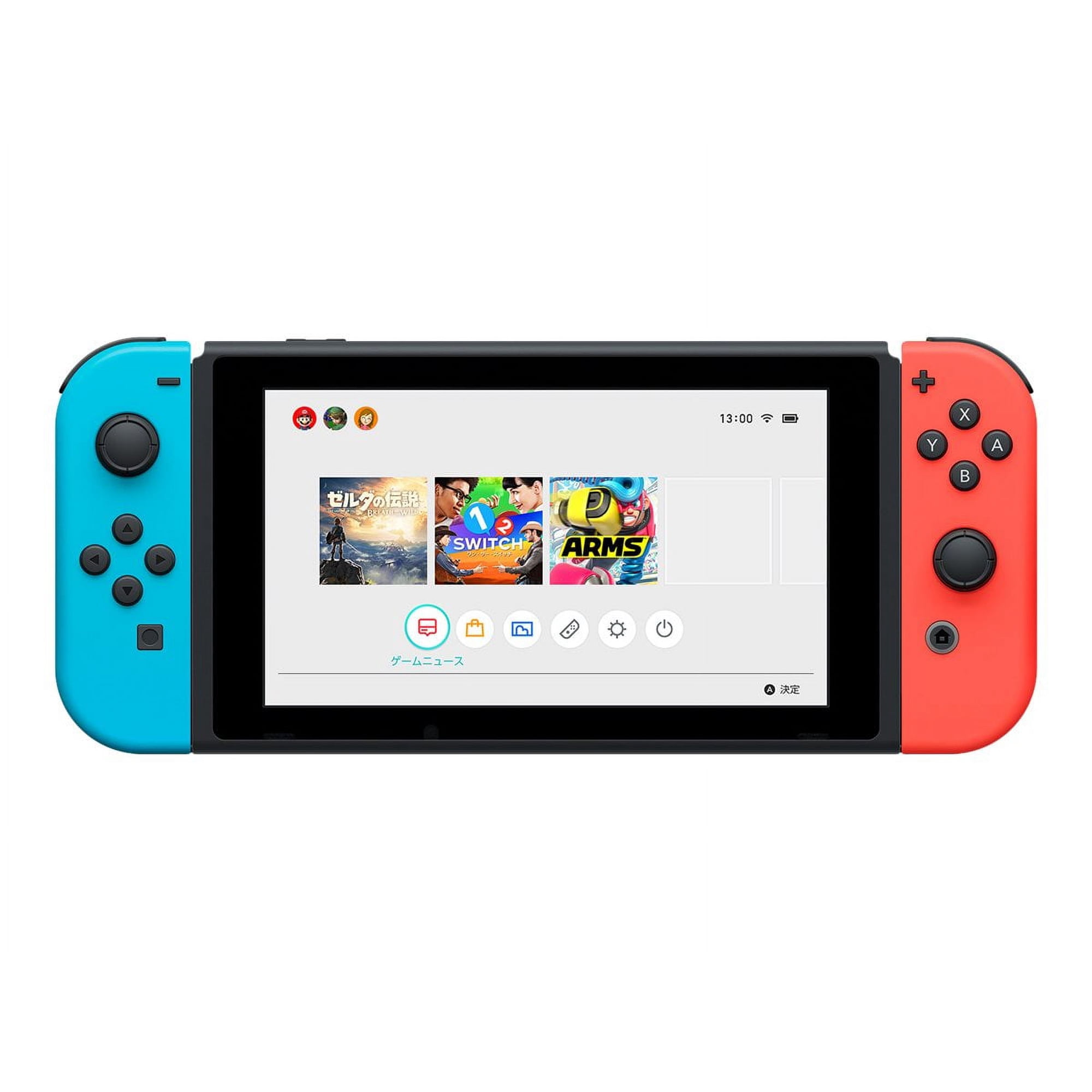 Nintendo Switch with Neon Blue and Neon Red Joy-Con - Game console
